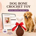 Dog Bone Crochet Toy Pattern PDF – Step-by-Step Guide