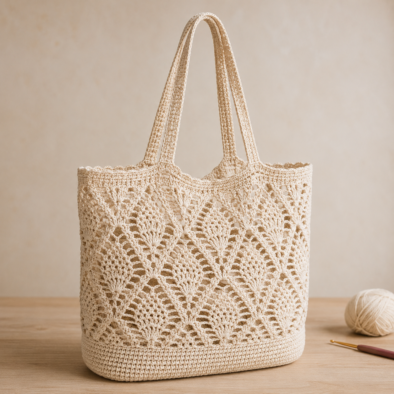 Pineapple Market Bag Crochet Pattern PDF – Step-by-Step Guide