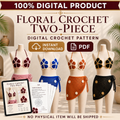 Sunlit Floral Crochet Wrap Skirt Pattern – Digital PDF Guide