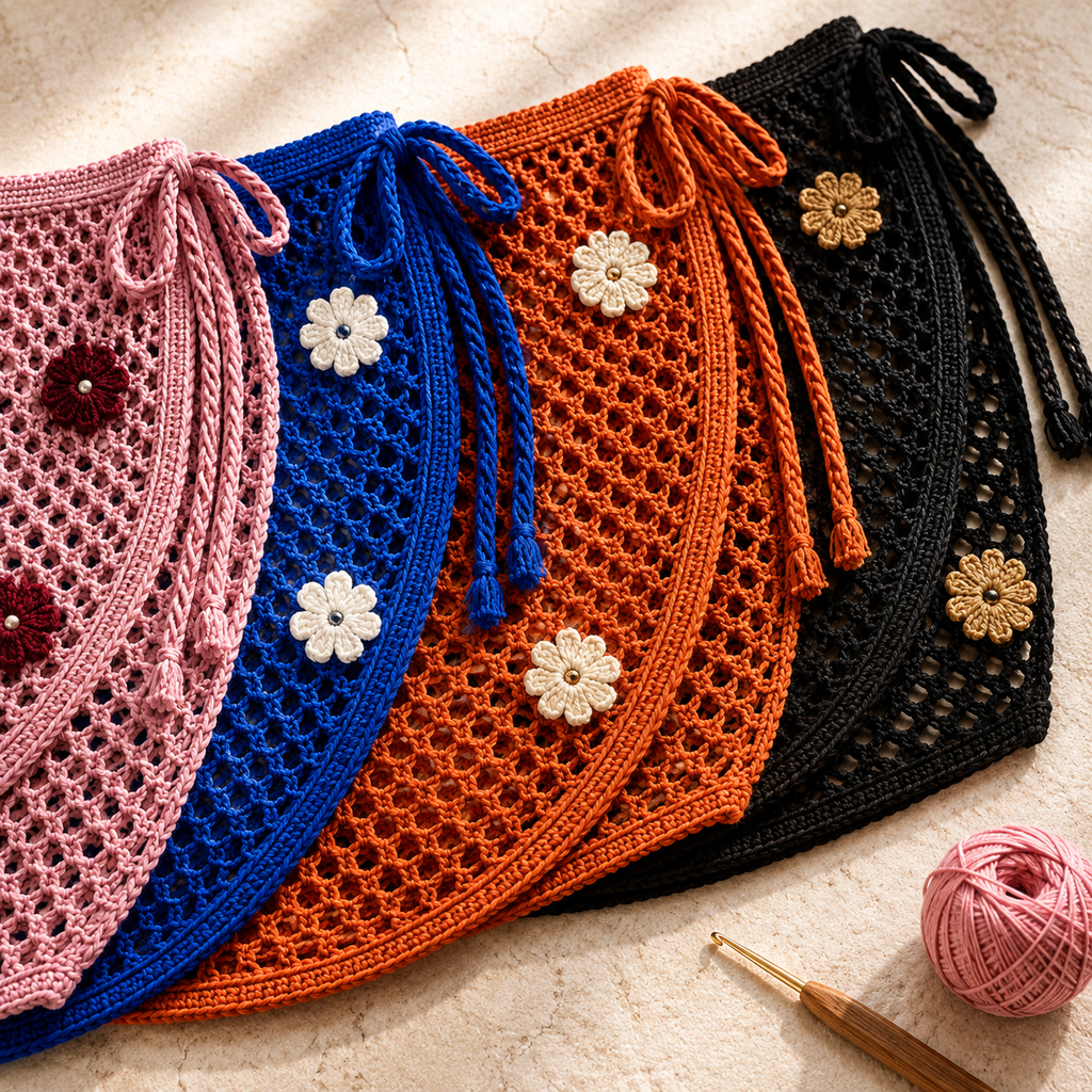 Sunlit Floral Crochet Wrap Skirt Pattern – Digital PDF Guide